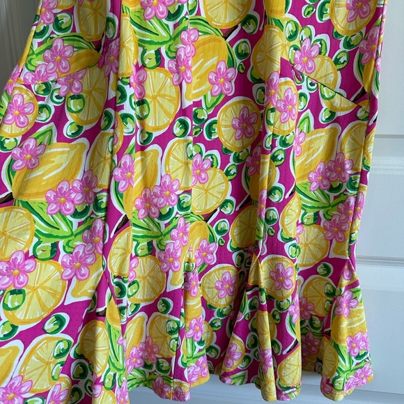 IBKUL Calista Print Short Sleeve Godet Dress - Picture 6 of 13